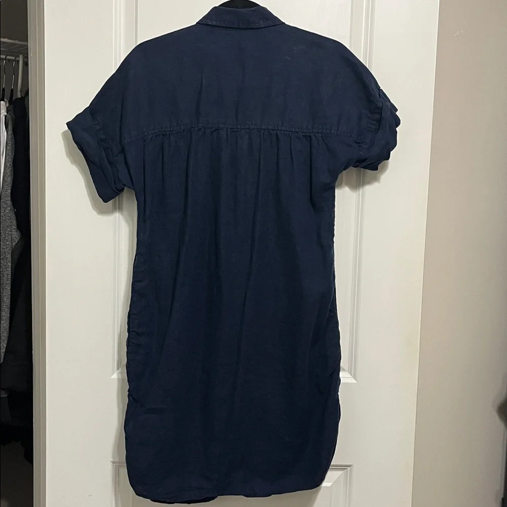J. Crew Baird McNutt Irish Linen Shirt Dress XS - Picture 6 of 9